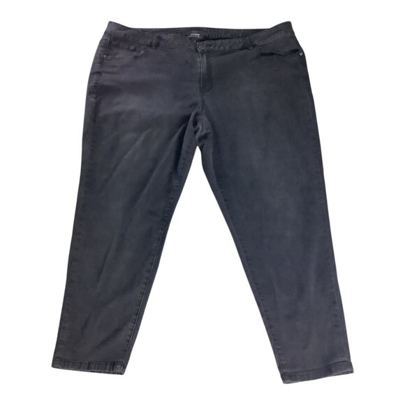 Venezia Womens Plus Size 28 Black Jeans Stretch Denim Lane Bryant Classic Style - Picture 2 of 14